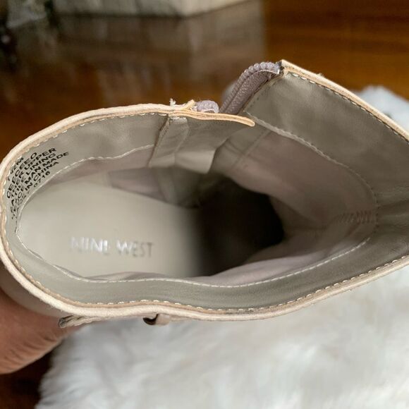 Nine‎ West Beige Leather boots - Picture 7 of 12